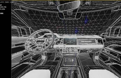 路虎卫士110汽车SUV越野车,带内饰