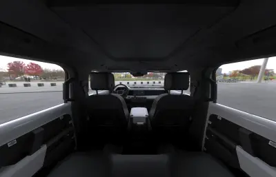 路虎卫士110汽车SUV越野车,带内饰