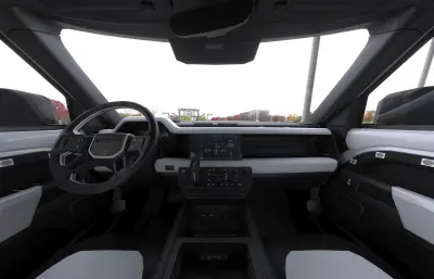 路虎卫士110汽车SUV越野车,带内饰