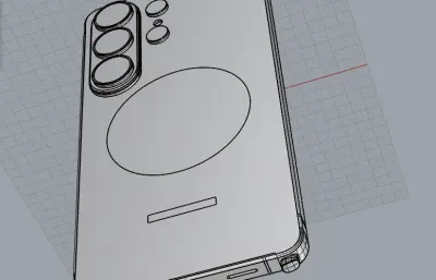 Galaxy S26 Ultra手机模型,rhino,c4d模型