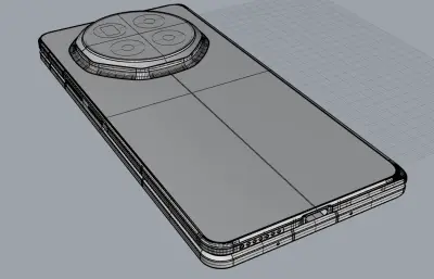 荣耀Magic V6手机3D模型