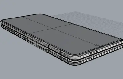 荣耀Magic V6手机3D模型