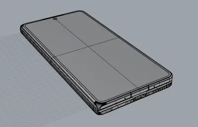 荣耀Magic V6手机3D模型