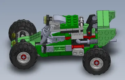 拼装玩具越野车