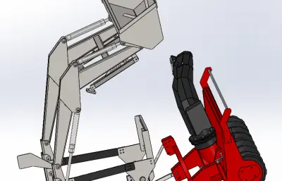 旋转式除雪机装载机构