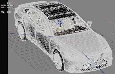 雷克萨斯LS500汽车,带内饰