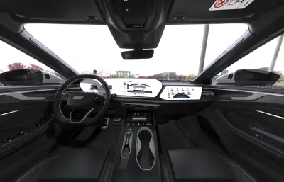 奥迪A6旅行版轿车汽车,带内饰