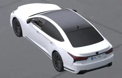 雷克萨斯LS500汽车,带内饰