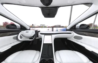 智己L7纯电动中大型豪华轿车,带内饰