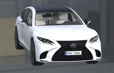 雷克萨斯LS500汽车,带内饰