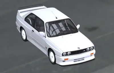 宝马E30M3汽车,赛道街车,带内饰