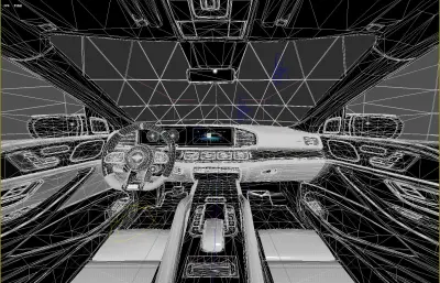 奔驰梅赛德斯AMG GLE63轿跑,迈莎锐改装版带内饰