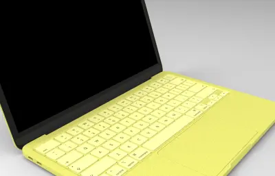 macbook neo笔记本电脑keyshot模型