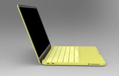 macbook neo笔记本电脑keyshot模型