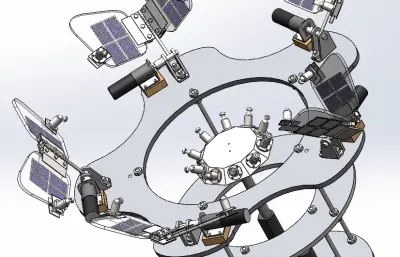 太阳能动态花朵雕像 太阳能路灯