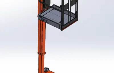 载人升降机3D模型