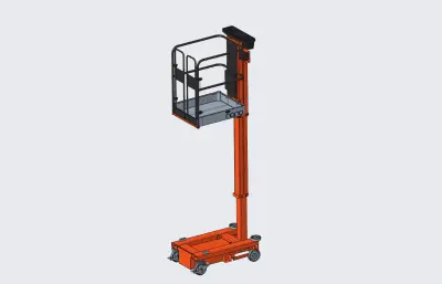 载人升降机3D模型