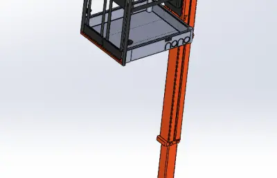 载人升降机3D模型