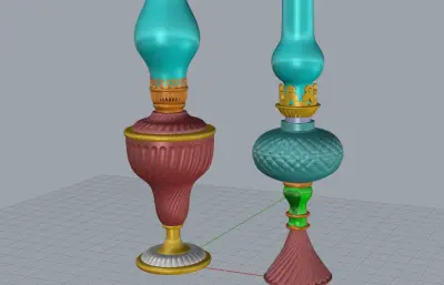 复古油灯,古典风灯具,煤油灯