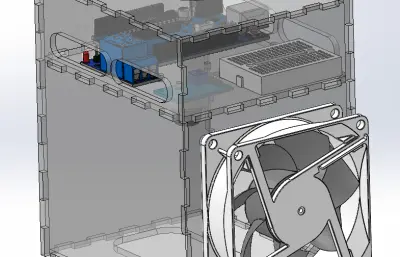 带自动排风的吸烟机结构
