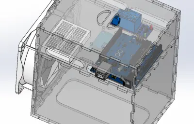 带自动排风的吸烟机结构