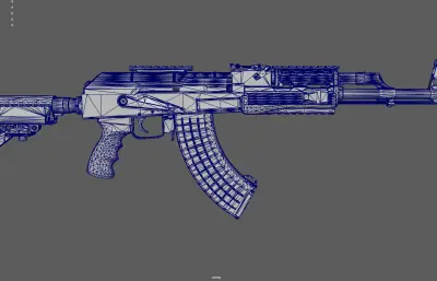 AK-47自动步枪 冲锋枪