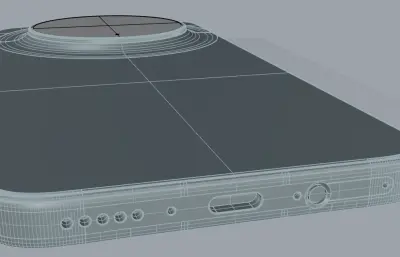 vivo X300s手机3D模型