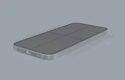 vivo X300s手机3D模型