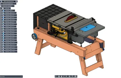 台锯专用便携式工作台
