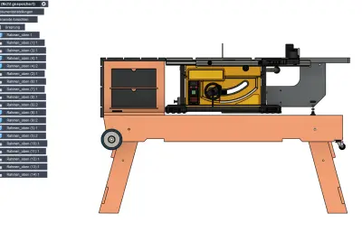 台锯专用便携式工作台