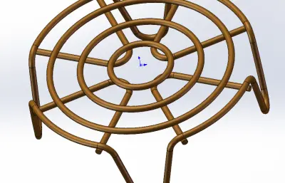 不锈钢蒸烤架模型