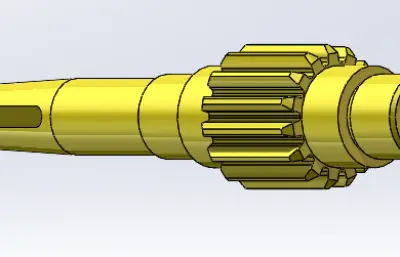 齿轮轴模型