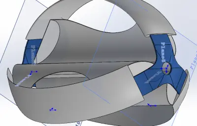 垂直轴风力发电机椭圆形叶片