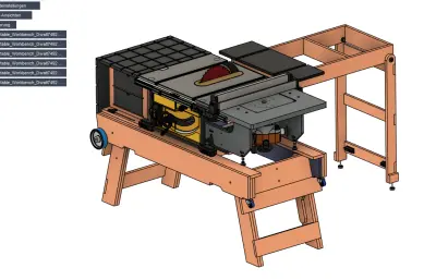 台锯专用便携式工作台