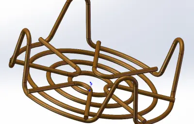 不锈钢蒸烤架模型