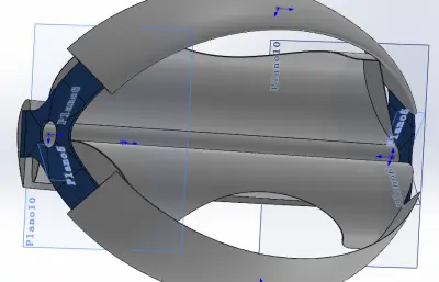 垂直轴风力发电机椭圆形叶片