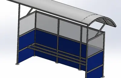 公交候车亭结构