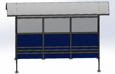 公交候车亭结构
