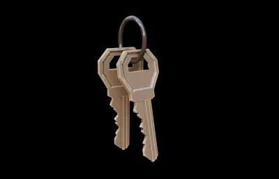 钥匙串 门锁钥匙 黄铜钥匙