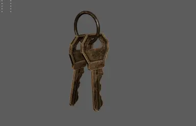 钥匙串 门锁钥匙 黄铜钥匙