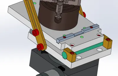 带T型槽板的小型磨机正弦工作台