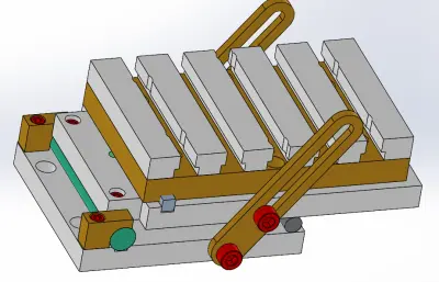 带T型槽板的小型磨机正弦工作台
