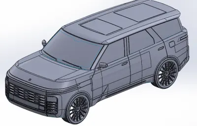 SUV轿车汽车外壳模型