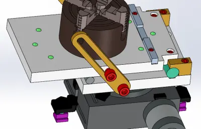 带T型槽板的小型磨机正弦工作台