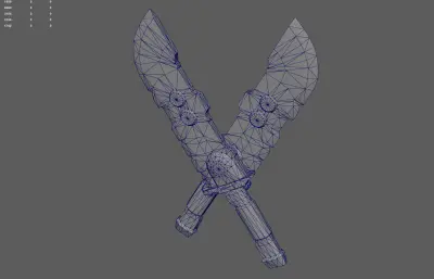 科幻刀 双刀 朋克武器