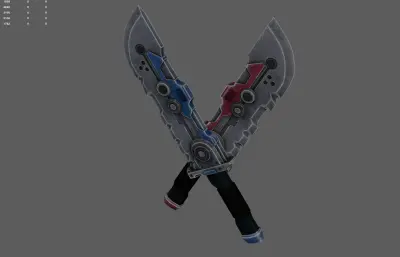 科幻刀 双刀 朋克武器