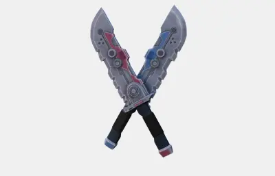 科幻刀 双刀 朋克武器