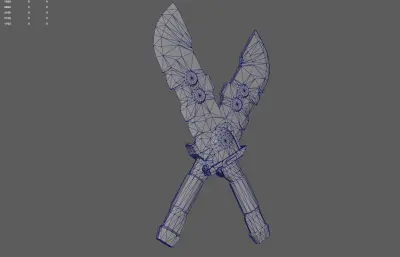 科幻刀 双刀 朋克武器