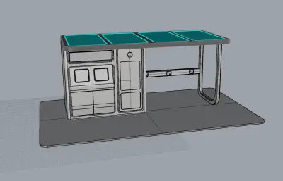 电动车充电棚，垃圾分类回收箱，公共设施