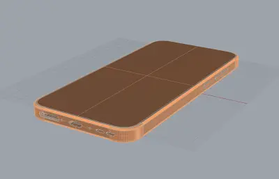 OPPO find X9S手机外观3D模型